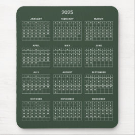 Einfach aber elegant - Kalender 2025 | Mousepad
