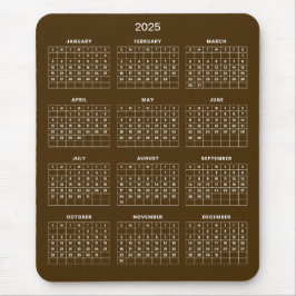 Einfach aber elegant - Kalender 2025 | Mousepad