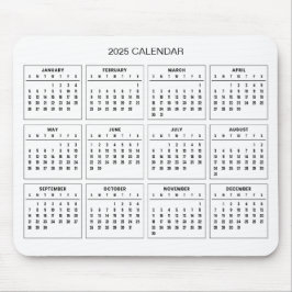 Einfach aber elegant - Kalender 2025 | Mousepad
