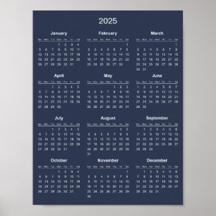 Einfach aber elegant - Kalender 2025 Poster