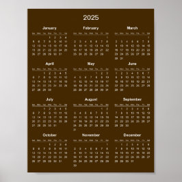 Einfach aber elegant - Kalender 2025 | Poster