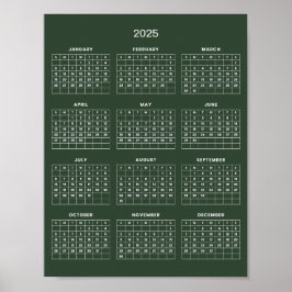 Einfach aber elegant - Kalender 2025 | Poster