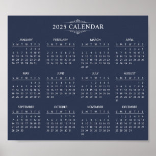 Einfach aber elegant - Kalender 2025   Poster