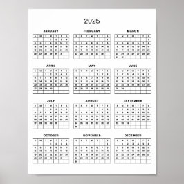 Einfach aber elegant - Kalender 2025 | Poster
