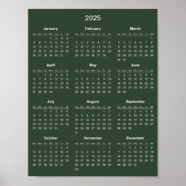 Einfach aber elegant - Kalender 2025 | Poster