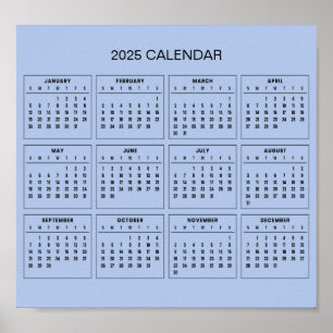 Einfach aber elegant - Kalender 2025 Poster