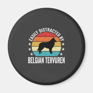 Einfach abgelenkt durch belgischen Tervuren-Hund Magnet