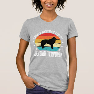 Einfach abgelenkt durch belgischen Tervuren-Hund T-Shirt