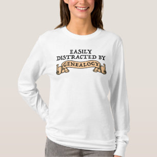 Einfach abgelenkt durch Genealogie T-Shirt