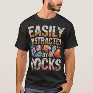 Einfach abgelenkt durch Gesteine Geologie Minerali T-Shirt