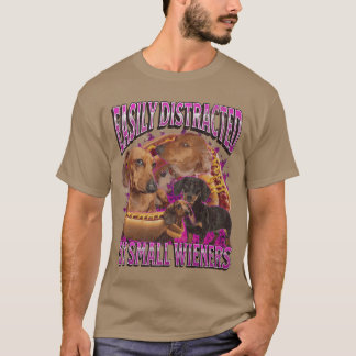 Einfach abgelenkt durch kleine Würstchen Lustig An T-Shirt