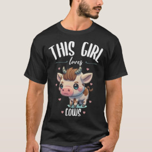 Einfach abgelenkt durch Kühe  Süßes Tier  Lustig T-Shirt