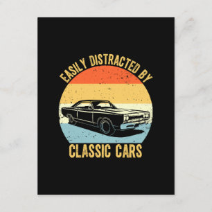 Einfach abgelenkt durch Oldtimer Begleitkarte