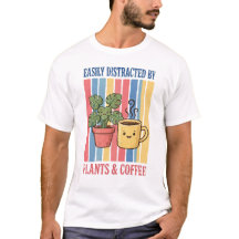 Einfach abgelenkt durch Pflanzen und Kaffee Vintag