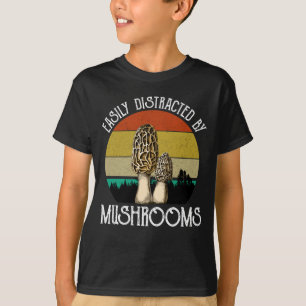 Einfach abgelenkt durch Pilze (Morchel) T-Shirt