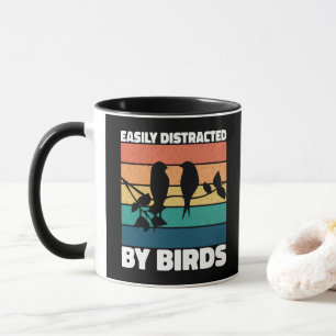 Einfach abgelenkt durch Vögel Süßer Vogelbesitzer  Tasse