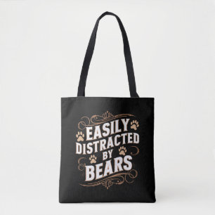 Einfach abgelenkt von Bären Schwule Bären-Pride  Tasche