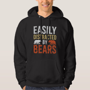 Einfach abgelenkt von Bären Schwuler Bär LGBTQ Sto Hoodie