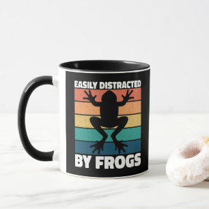 Einfach abgelenkt von Fröschen Liebhaber Farbdesig Tasse