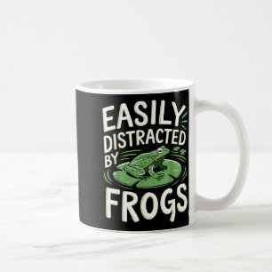 Einfach abgelenkt von Fröschen Lustige Froschliebh Kaffeetasse