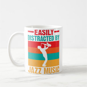 Einfach abgelenkt von Jazz-Musik Kaffeetasse