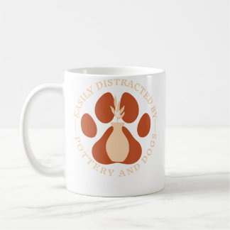 Einfach abgelenkt von Keramik und Hund Keramikmach Kaffeetasse