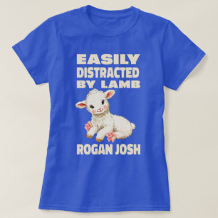 Einfach abgelenkt von Lamb Rogan Josh Curry Liebha T-Shirt