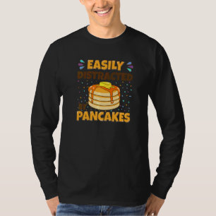 Einfach abgelenkt von Pfannkuchen  Pfannkuchen-Mac T-Shirt