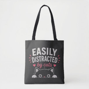 Einfach abgelenkt von süßen Katzen Minimaler Katze Tasche
