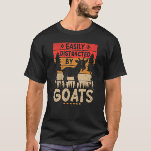 Einfach abgelenkt von Ziegen Ernte Landwirtschaft T-Shirt