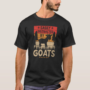 Einfach abgelenkt von Ziegen Ernte Landwirtschaft T-Shirt