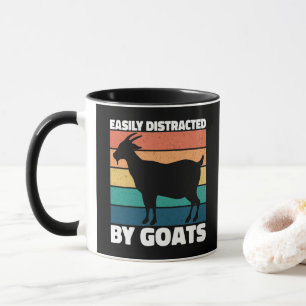 Einfach abgelenkt von Ziegen Süße Landwirtschaft L Tasse