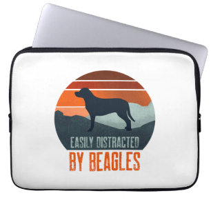 Einfach Ablenkbar Durch Beagles Hunde Spaziergang Laptopschutzhülle