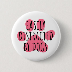 Einfach ablenkbar durch Hunde Button