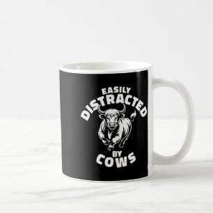 Einfach ablenkbar durch Kühe Western Highland Kuh Kaffeetasse