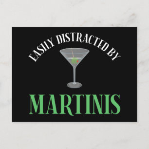 Einfach Ablenkbar Durch Martinis Postkarte