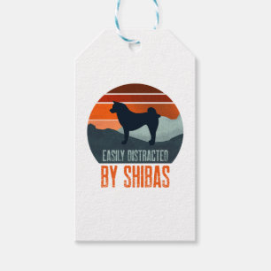 Einfach ablenkbar durch Shibas Hunde Spaziergang Geschenkanhänger