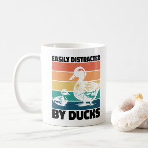 Einfach ablenkbar von Entenliebhabern, coole Landw Kaffeetasse