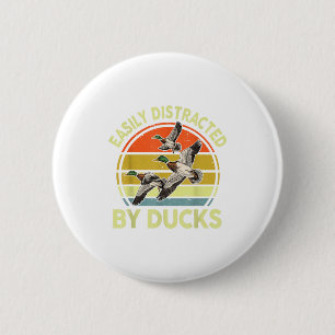 Einfach ablenkbares Entenjagd-Geschenk Vater Jäger Button