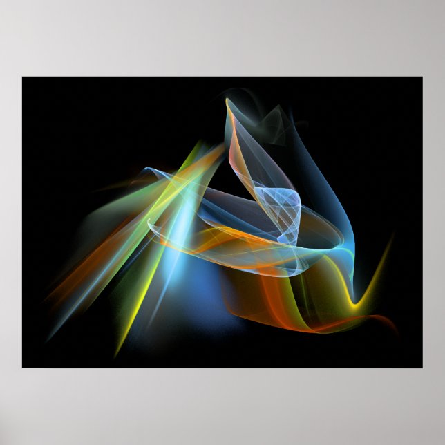 'Einfach Abstrakt' Poster (Vorne)