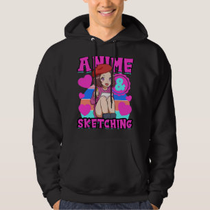Einfach abzulenken durch Anime und das Skizzieren  Hoodie