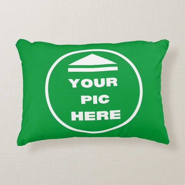 EINFACH! Akzentkissen 12" x 16"- Polyester individ Dekokissen (Vorderseite)