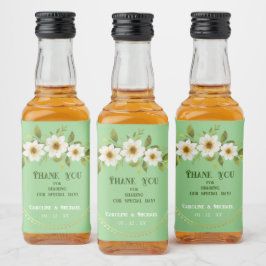 Einfach anpassbare Mini-Hochzeitsfeier Alkoholflaschenetikett