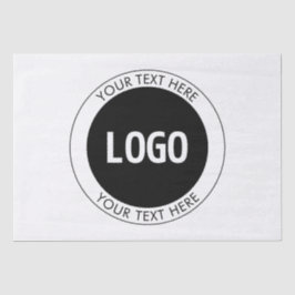 Einfach anpassbarer Text und Ihr Logo oder Bild Seidenpapier