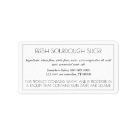 Einfach anpassbares Backlabel Adressaufkleber