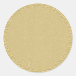 Einfach anpassbares Gold Runder Aufkleber