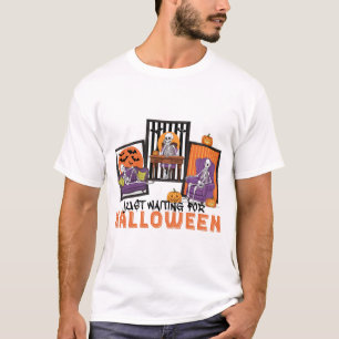 Einfach auf Halloween Herbst Stimmung warten T-Shirt