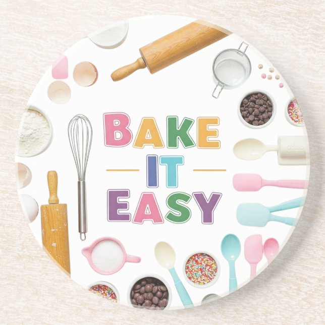 Einfach backen getränkeuntersetzer (Vorne)