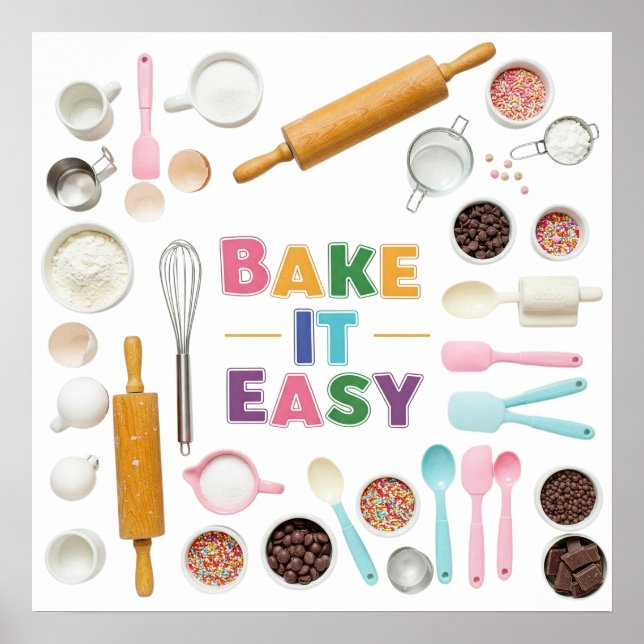 Einfach backen poster (Vorne)