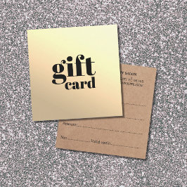 Einfach bedruckte Kraft Imitate Gold Beauty Gesche Mitteilungskarte